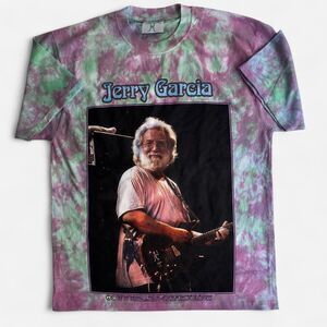 Online Ceramics Jerry Garcia "This Lifetime" Tie Dye Shirt (M)